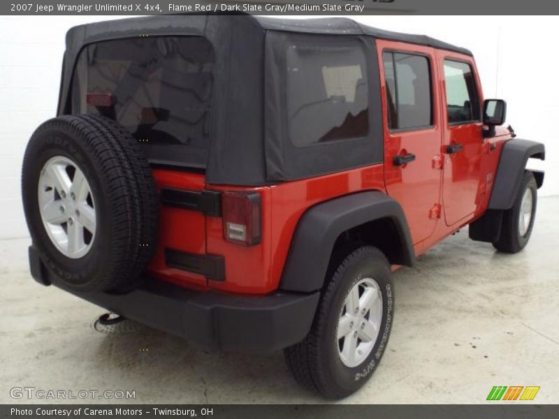 Flame Red / Dark Slate Gray/Medium Slate Gray 2007 Jeep Wrangler Unlimited X 4x4