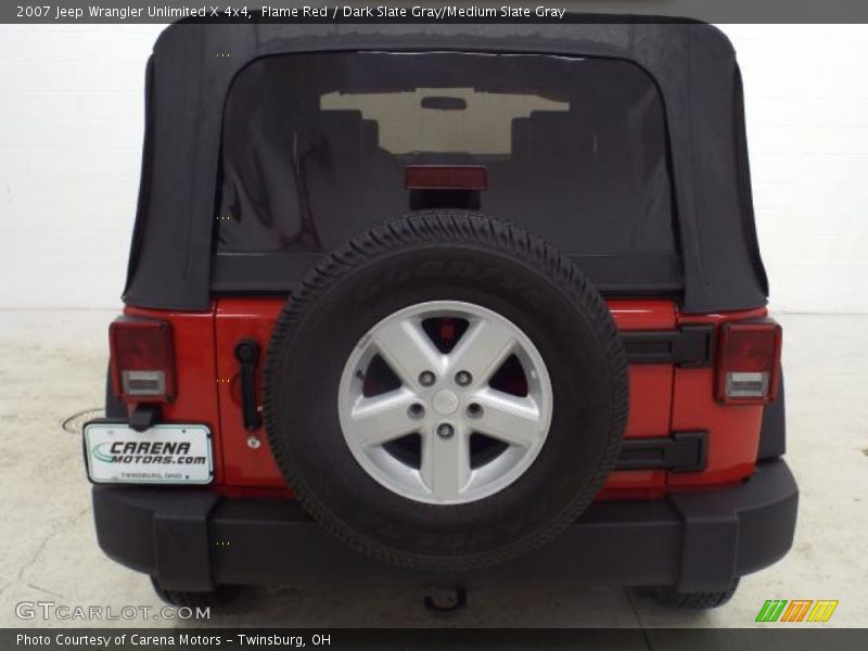 Flame Red / Dark Slate Gray/Medium Slate Gray 2007 Jeep Wrangler Unlimited X 4x4