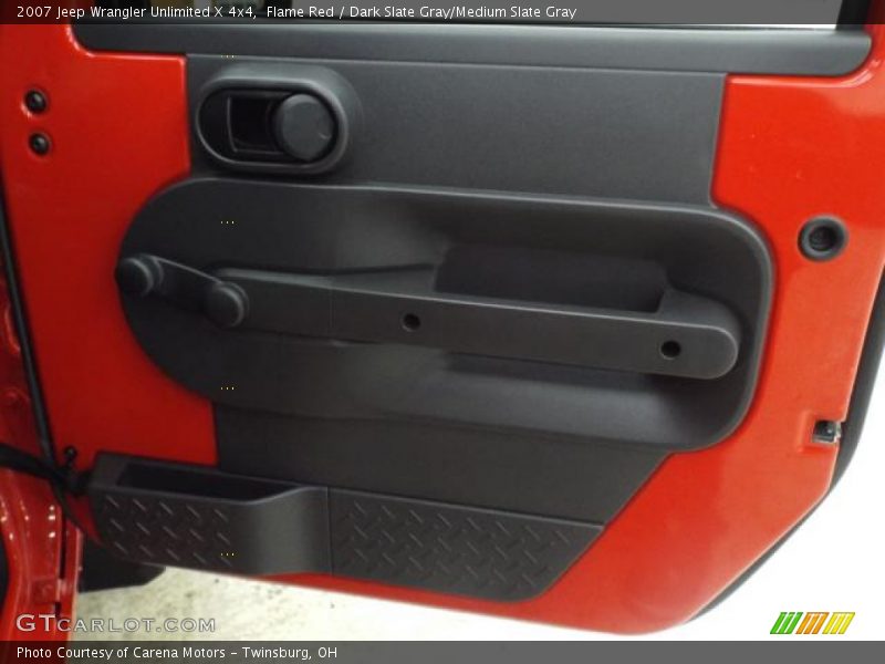 Flame Red / Dark Slate Gray/Medium Slate Gray 2007 Jeep Wrangler Unlimited X 4x4