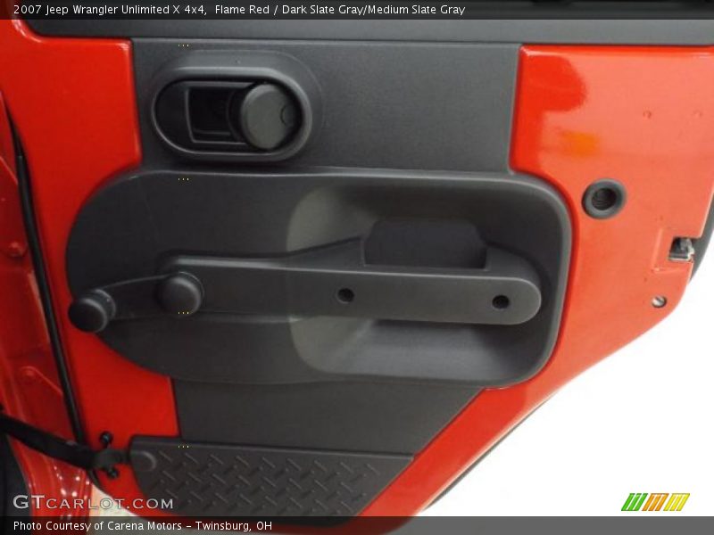 Flame Red / Dark Slate Gray/Medium Slate Gray 2007 Jeep Wrangler Unlimited X 4x4
