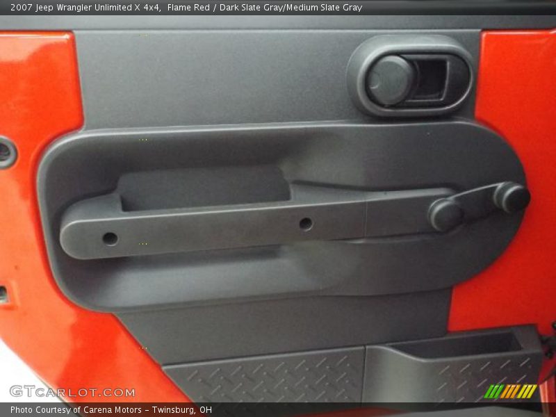 Flame Red / Dark Slate Gray/Medium Slate Gray 2007 Jeep Wrangler Unlimited X 4x4
