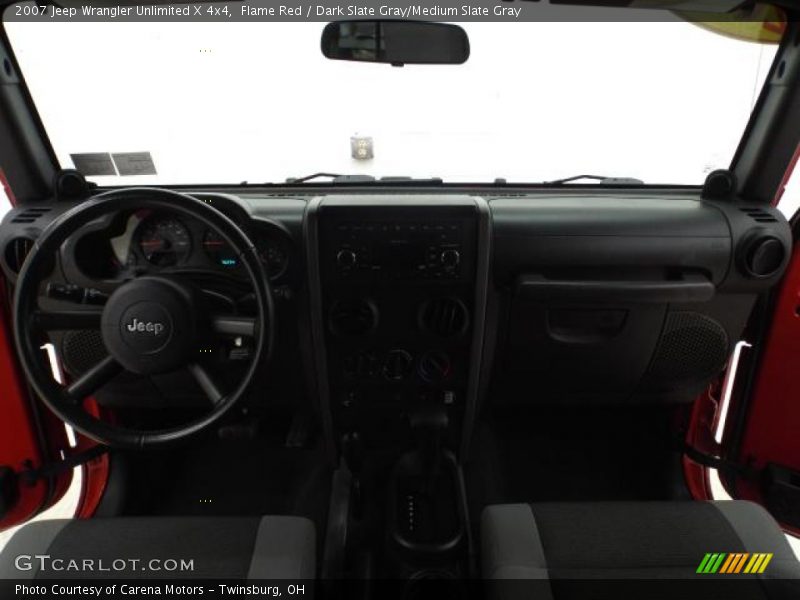 Flame Red / Dark Slate Gray/Medium Slate Gray 2007 Jeep Wrangler Unlimited X 4x4