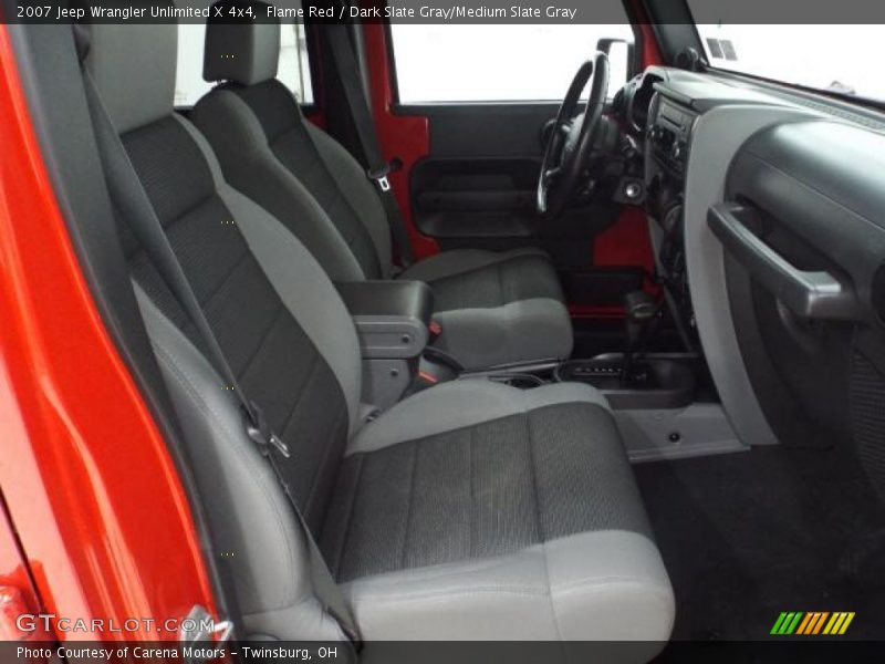 Flame Red / Dark Slate Gray/Medium Slate Gray 2007 Jeep Wrangler Unlimited X 4x4