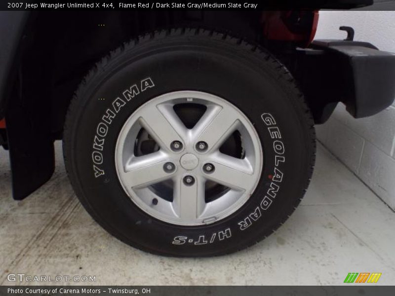Flame Red / Dark Slate Gray/Medium Slate Gray 2007 Jeep Wrangler Unlimited X 4x4