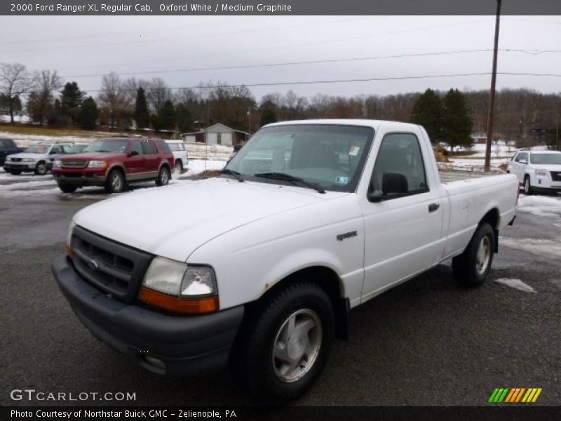 Oxford White / Medium Graphite 2000 Ford Ranger XL Regular Cab