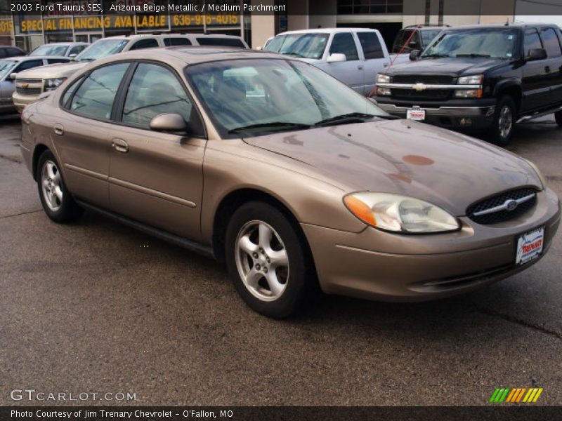 Arizona Beige Metallic / Medium Parchment 2003 Ford Taurus SES