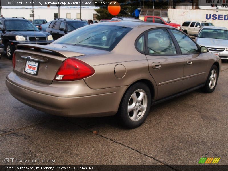 Arizona Beige Metallic / Medium Parchment 2003 Ford Taurus SES