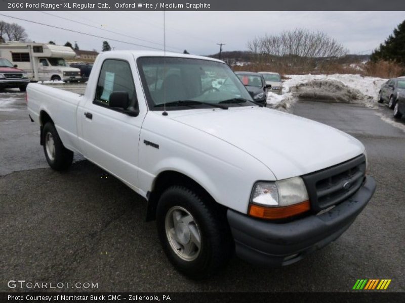 Oxford White / Medium Graphite 2000 Ford Ranger XL Regular Cab