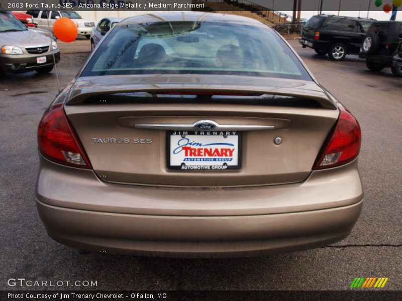Arizona Beige Metallic / Medium Parchment 2003 Ford Taurus SES