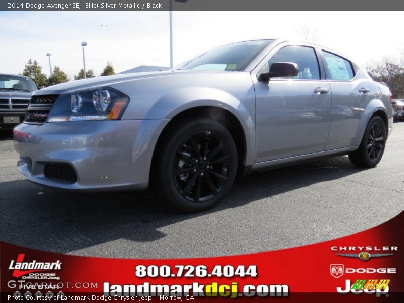 Billet Silver Metallic / Black 2014 Dodge Avenger SE