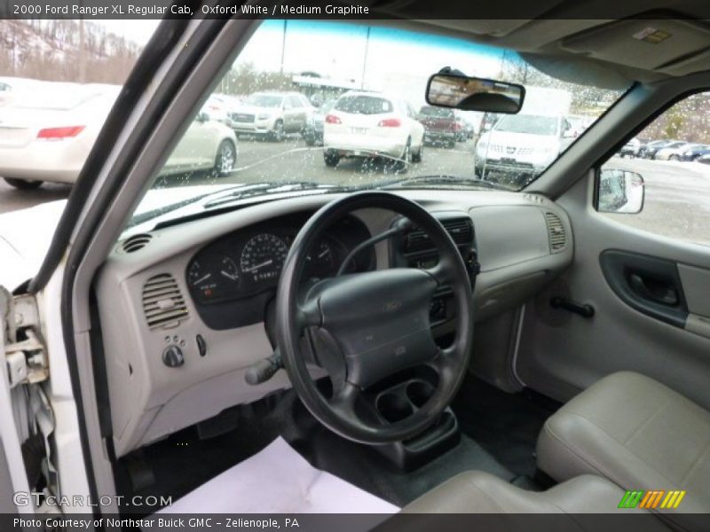 Oxford White / Medium Graphite 2000 Ford Ranger XL Regular Cab