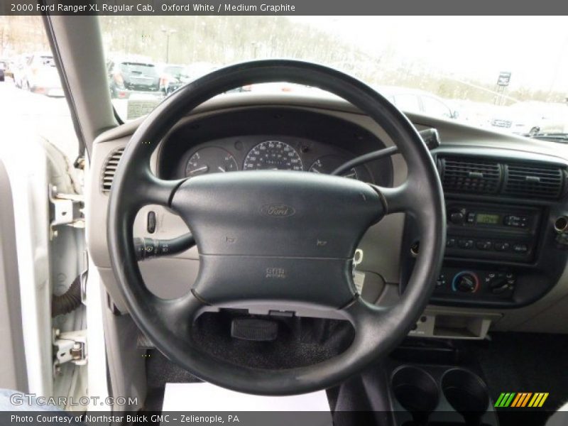 Oxford White / Medium Graphite 2000 Ford Ranger XL Regular Cab