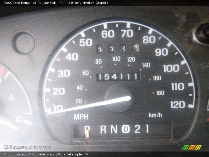 Oxford White / Medium Graphite 2000 Ford Ranger XL Regular Cab