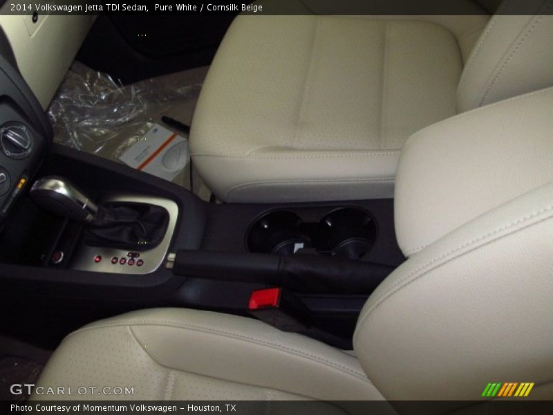 Pure White / Cornsilk Beige 2014 Volkswagen Jetta TDI Sedan