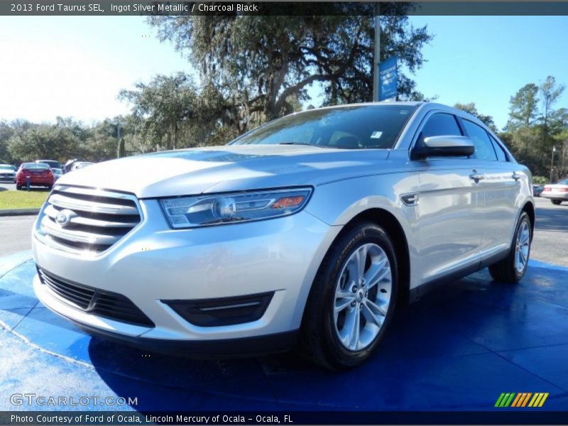 Ingot Silver Metallic / Charcoal Black 2013 Ford Taurus SEL