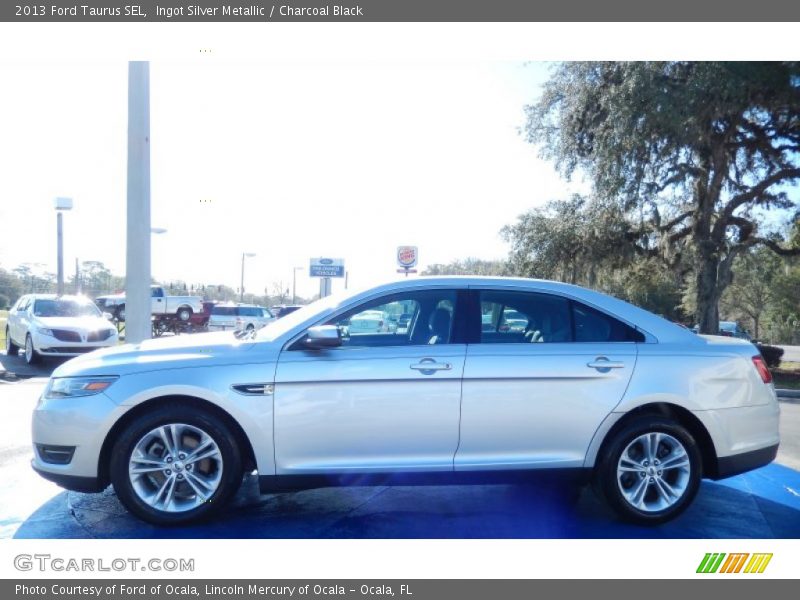 Ingot Silver Metallic / Charcoal Black 2013 Ford Taurus SEL