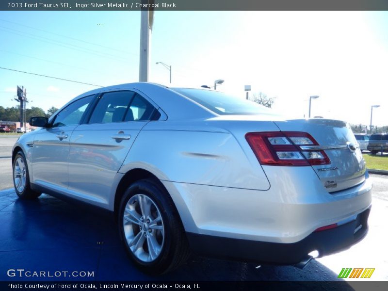 Ingot Silver Metallic / Charcoal Black 2013 Ford Taurus SEL