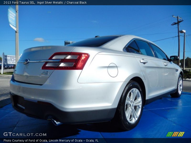 Ingot Silver Metallic / Charcoal Black 2013 Ford Taurus SEL