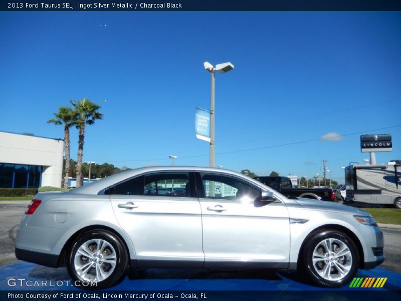 Ingot Silver Metallic / Charcoal Black 2013 Ford Taurus SEL
