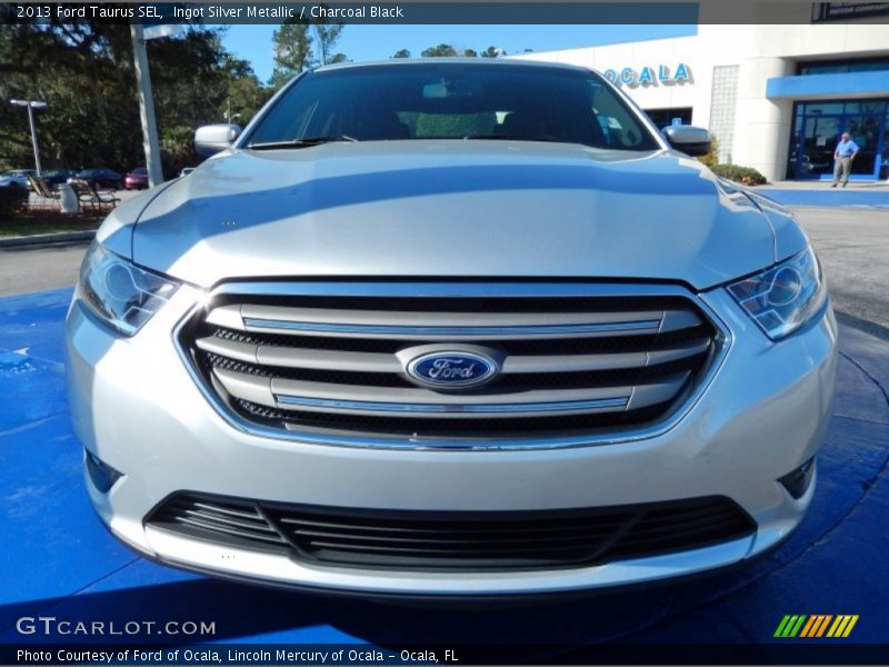 Ingot Silver Metallic / Charcoal Black 2013 Ford Taurus SEL