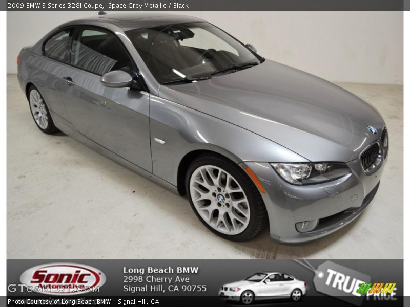 Space Grey Metallic / Black 2009 BMW 3 Series 328i Coupe