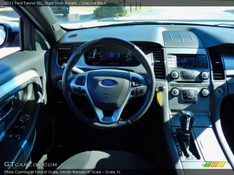 Ingot Silver Metallic / Charcoal Black 2013 Ford Taurus SEL