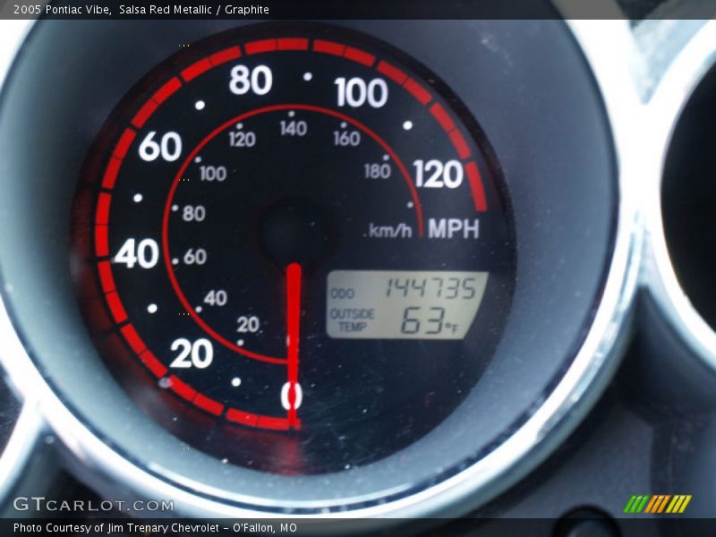Salsa Red Metallic / Graphite 2005 Pontiac Vibe