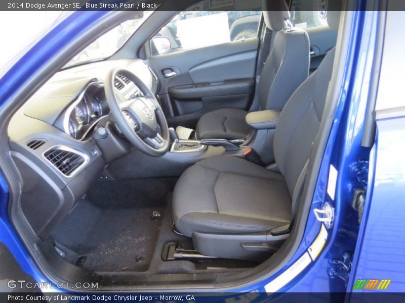 Blue Streak Pearl / Black 2014 Dodge Avenger SE