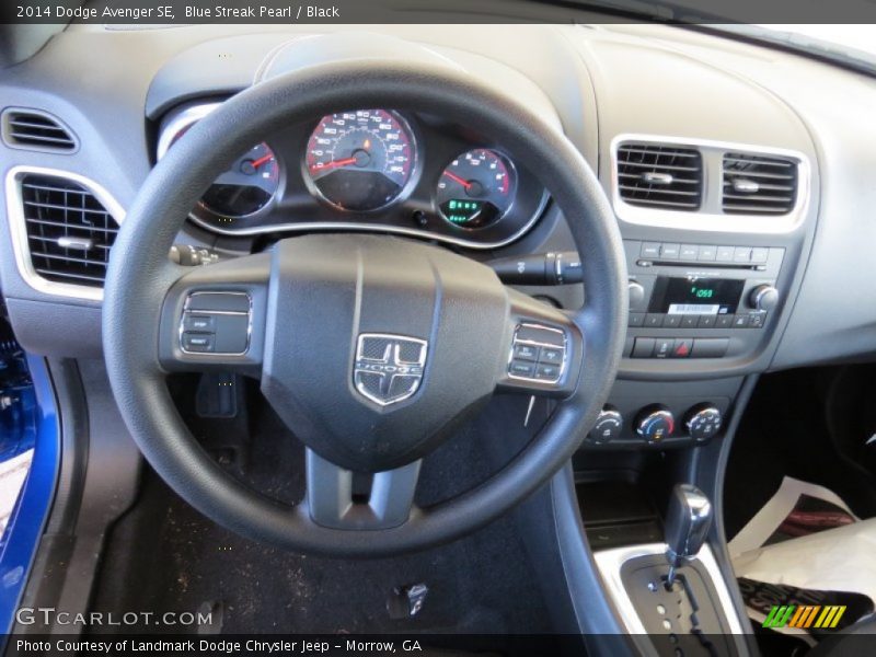 Blue Streak Pearl / Black 2014 Dodge Avenger SE