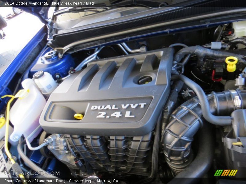 Blue Streak Pearl / Black 2014 Dodge Avenger SE