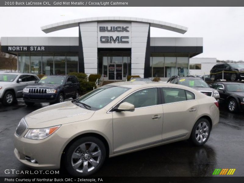 Gold Mist Metallic / Cocoa/Light Cashmere 2010 Buick LaCrosse CXL