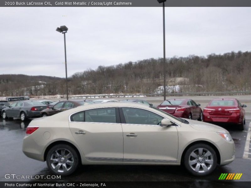 Gold Mist Metallic / Cocoa/Light Cashmere 2010 Buick LaCrosse CXL