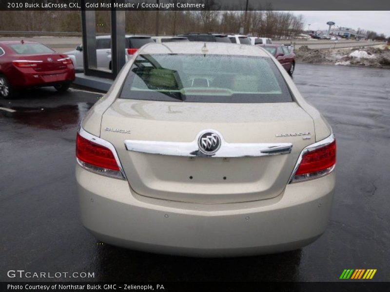 Gold Mist Metallic / Cocoa/Light Cashmere 2010 Buick LaCrosse CXL