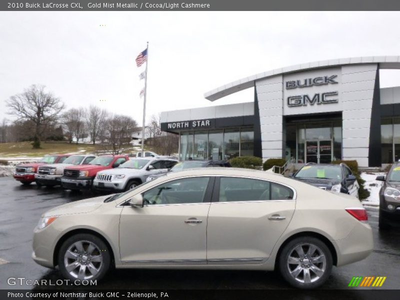 Gold Mist Metallic / Cocoa/Light Cashmere 2010 Buick LaCrosse CXL