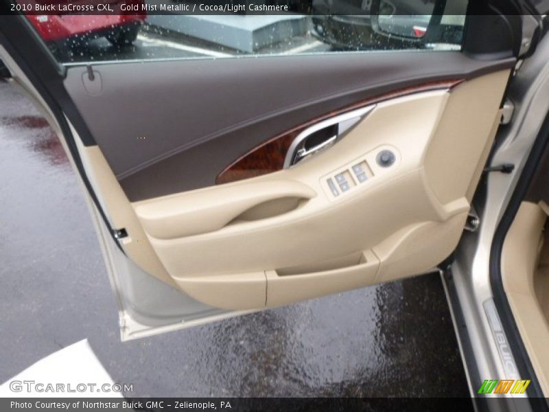 Gold Mist Metallic / Cocoa/Light Cashmere 2010 Buick LaCrosse CXL