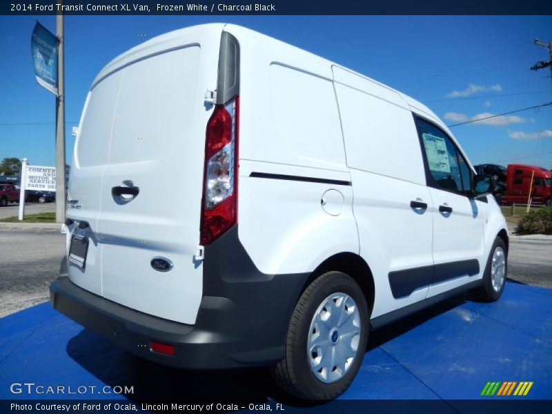 Frozen White / Charcoal Black 2014 Ford Transit Connect XL Van