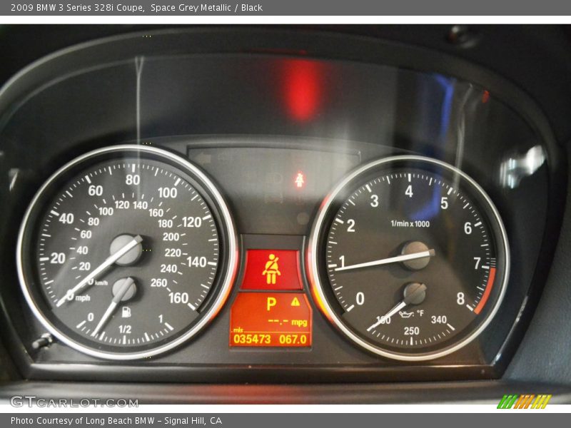 Space Grey Metallic / Black 2009 BMW 3 Series 328i Coupe