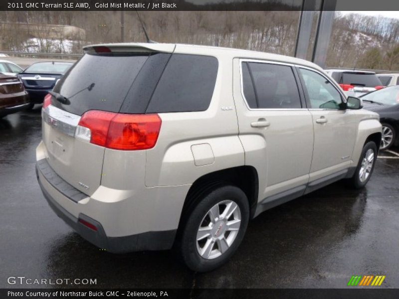 Gold Mist Metallic / Jet Black 2011 GMC Terrain SLE AWD