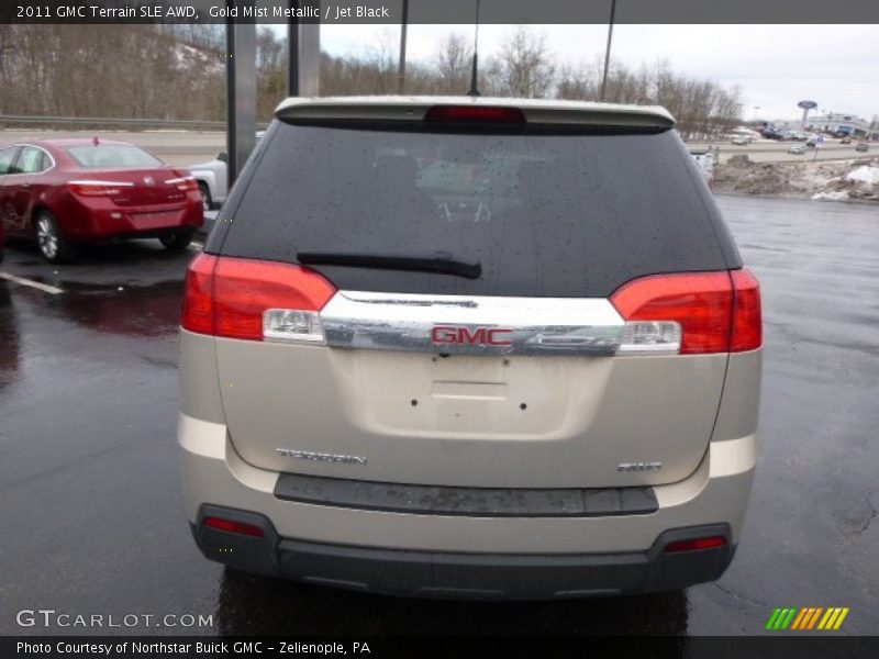 Gold Mist Metallic / Jet Black 2011 GMC Terrain SLE AWD