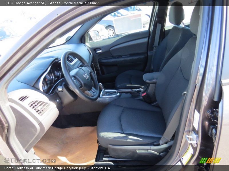 Granite Crystal Metallic / Black 2014 Dodge Avenger SE