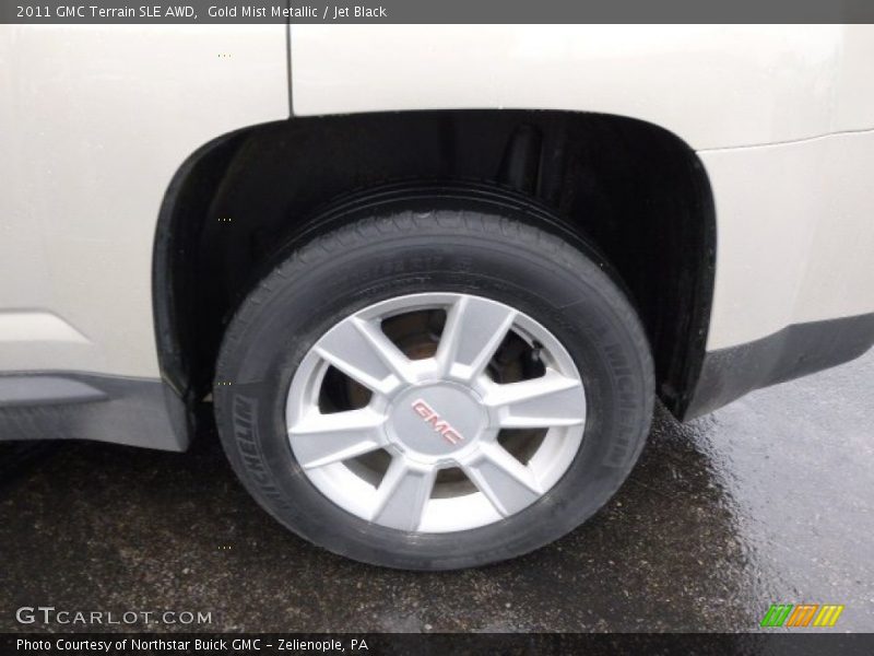Gold Mist Metallic / Jet Black 2011 GMC Terrain SLE AWD