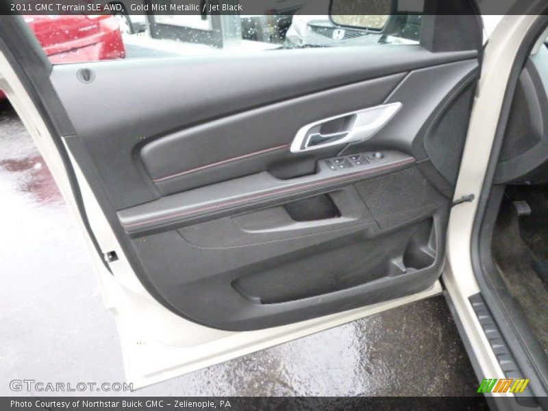 Gold Mist Metallic / Jet Black 2011 GMC Terrain SLE AWD