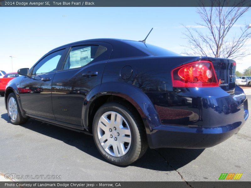 True Blue Pearl / Black 2014 Dodge Avenger SE