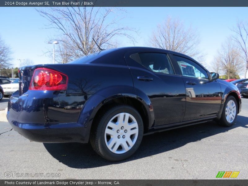 True Blue Pearl / Black 2014 Dodge Avenger SE