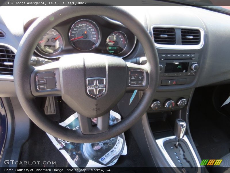 True Blue Pearl / Black 2014 Dodge Avenger SE