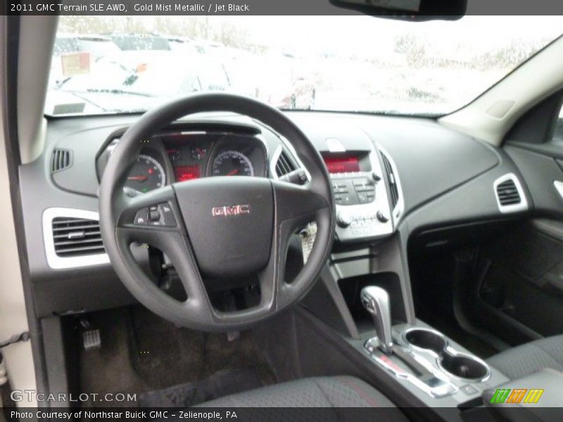 Gold Mist Metallic / Jet Black 2011 GMC Terrain SLE AWD