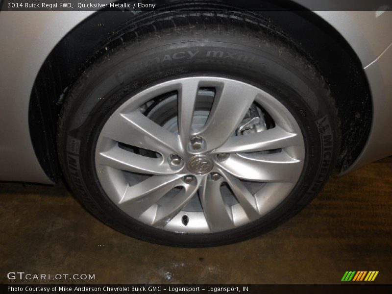 Quicksilver Metallic / Ebony 2014 Buick Regal FWD