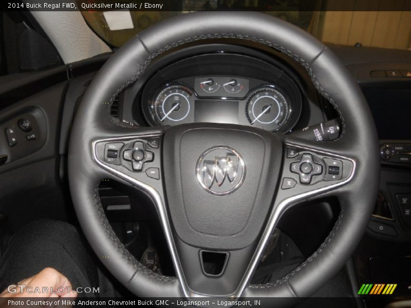 Quicksilver Metallic / Ebony 2014 Buick Regal FWD