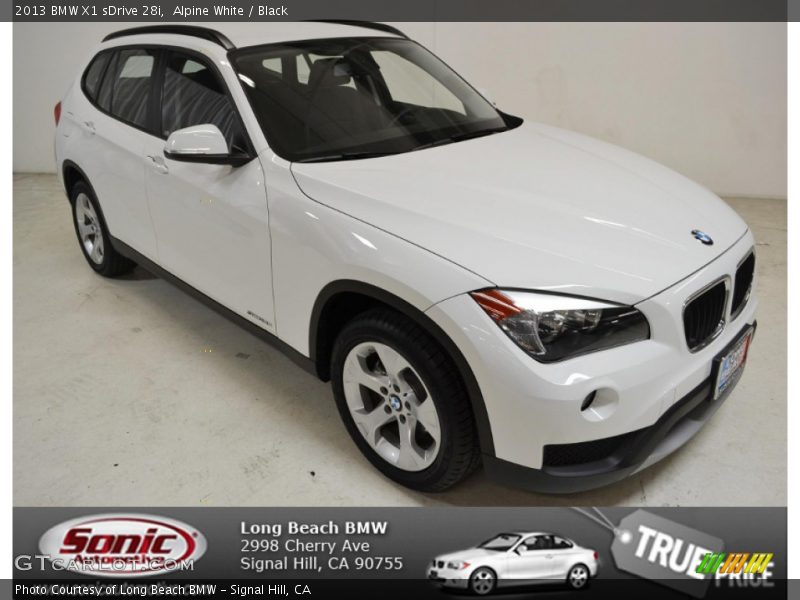 Alpine White / Black 2013 BMW X1 sDrive 28i