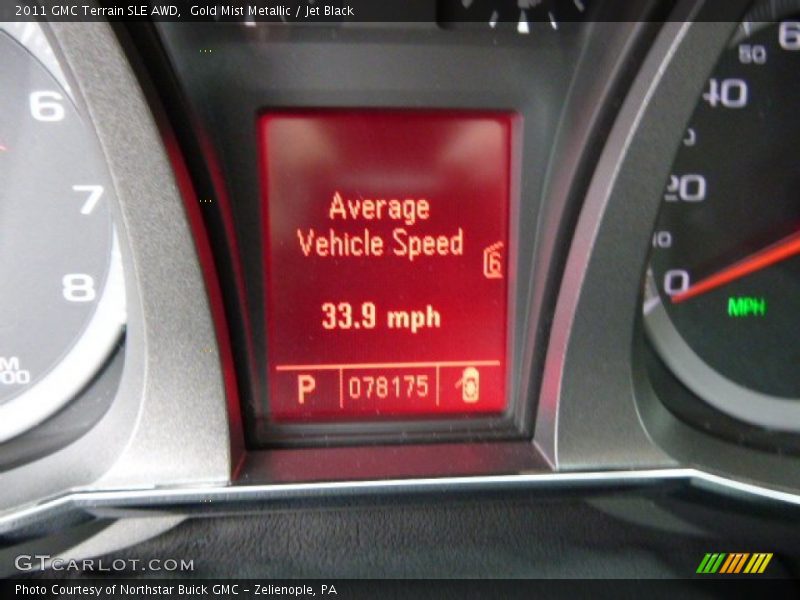 Gold Mist Metallic / Jet Black 2011 GMC Terrain SLE AWD